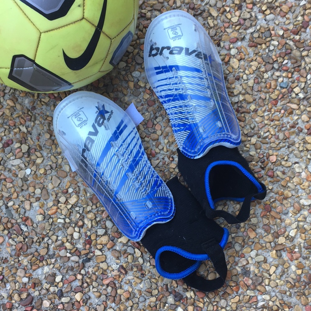 Brava soccer shin pads.